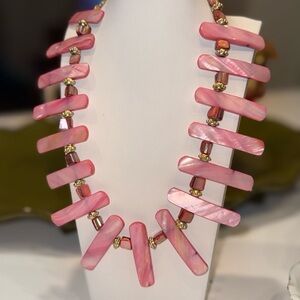 Elegant Pink Shell Necklace